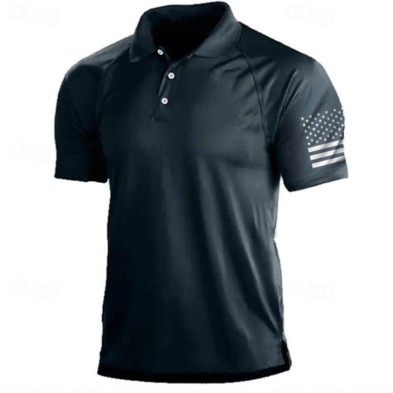 3D Print USA Flag Pattern Polo - огляд і ціна Golf Equipment Brands