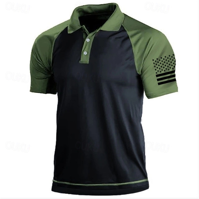 3D Print USA Flag Pattern Polo - огляд і ціна Golf Equipment Brands