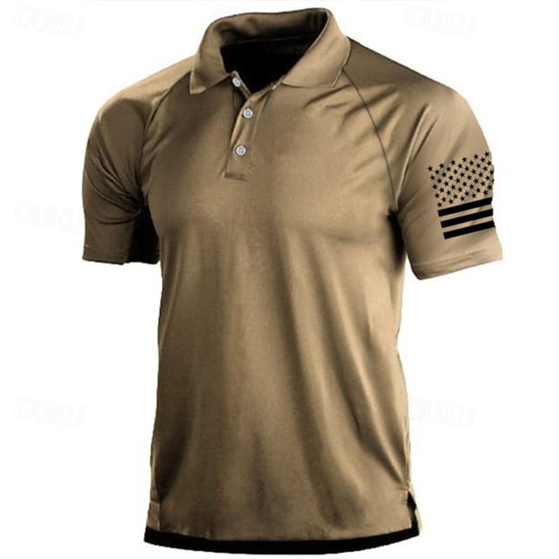 3D Print USA Flag Pattern Polo - огляд і ціна Golf Equipment Brands